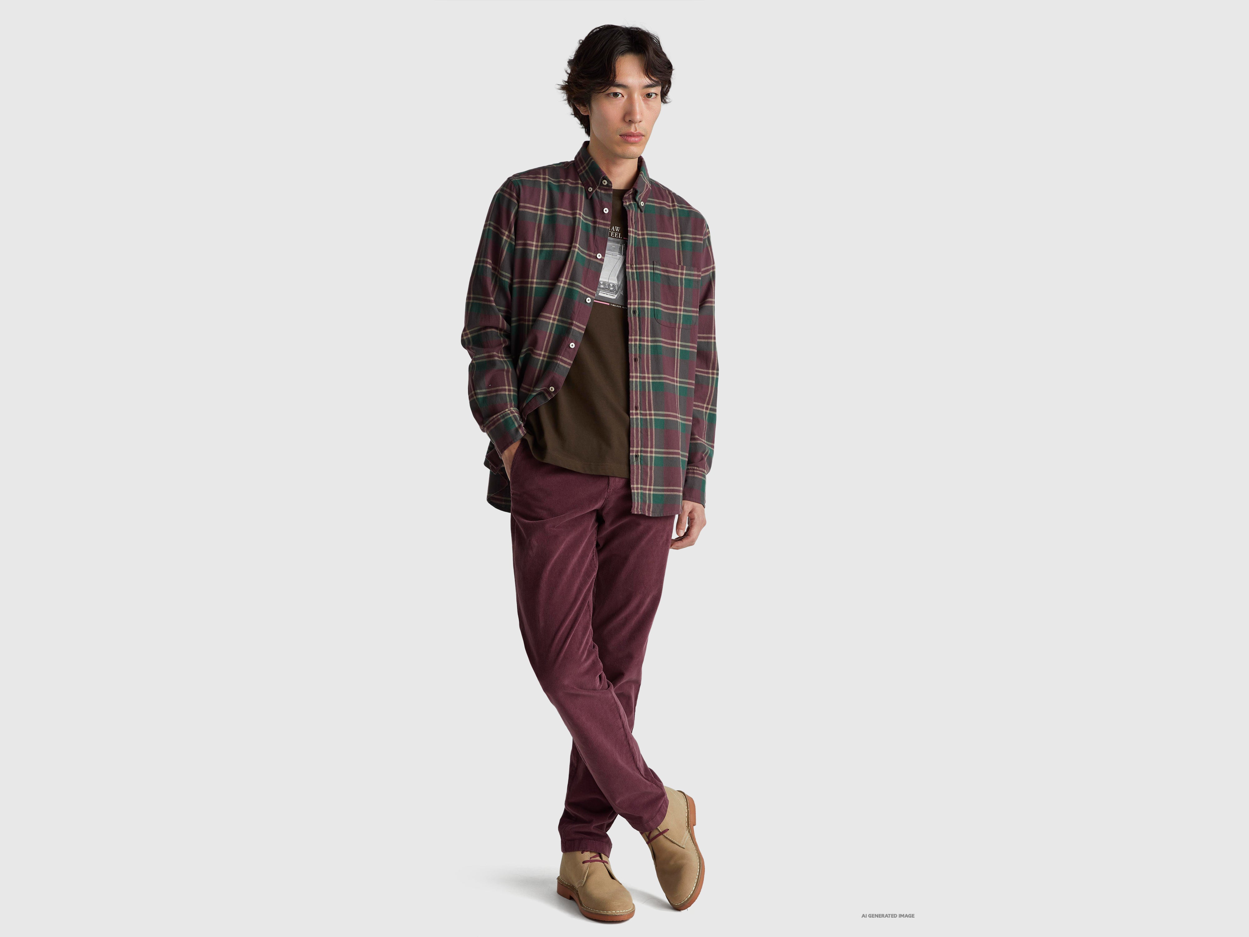 Calças slim fit em veludo stretch - ucb_image_FY