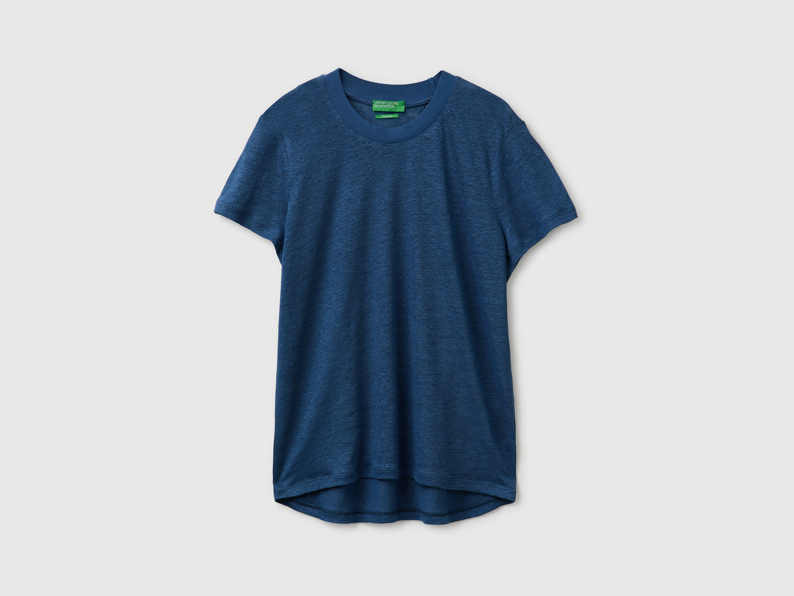 Crew neck T-shirt in pure linen - ucb_image_FS
