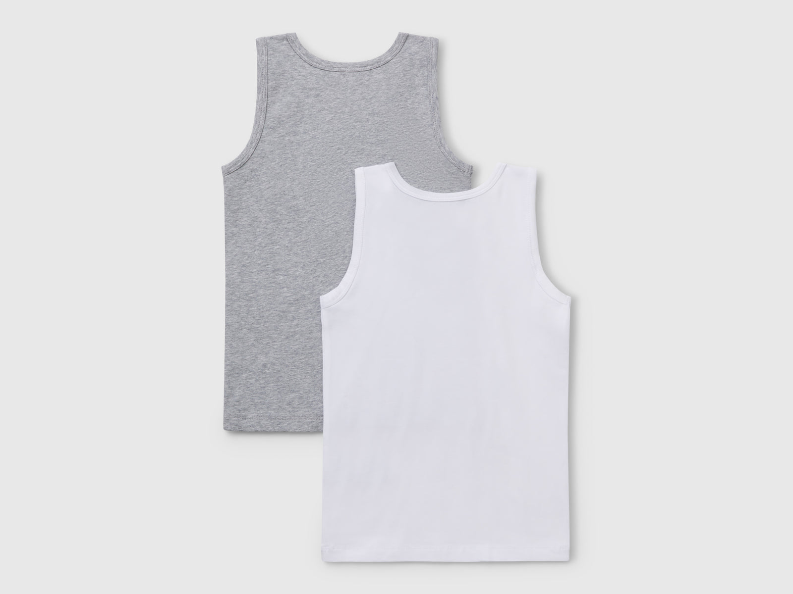 Duas t-shirts sem mangas em algodão orgânico stretch - ucb_image_BS