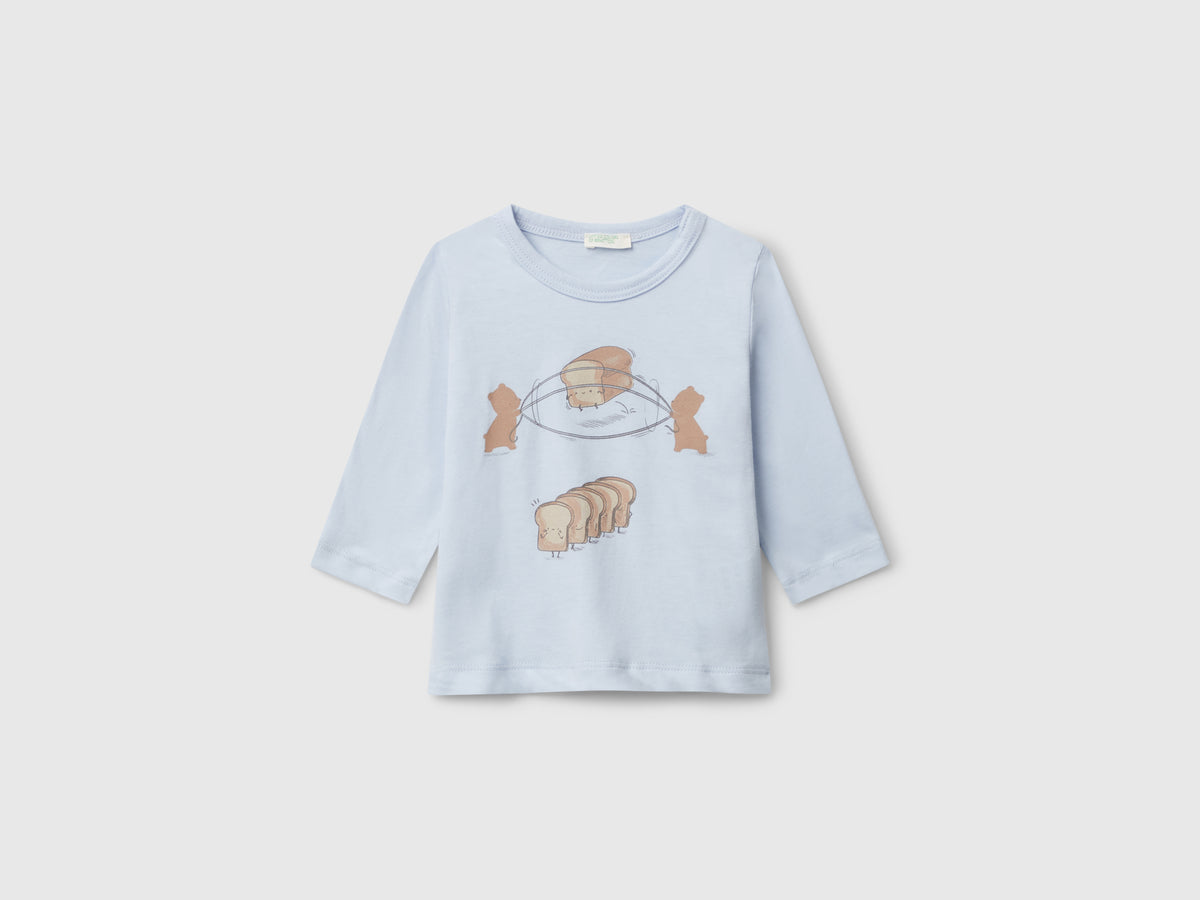T-shirt de gola redonda em algodão - ucb_image_FS