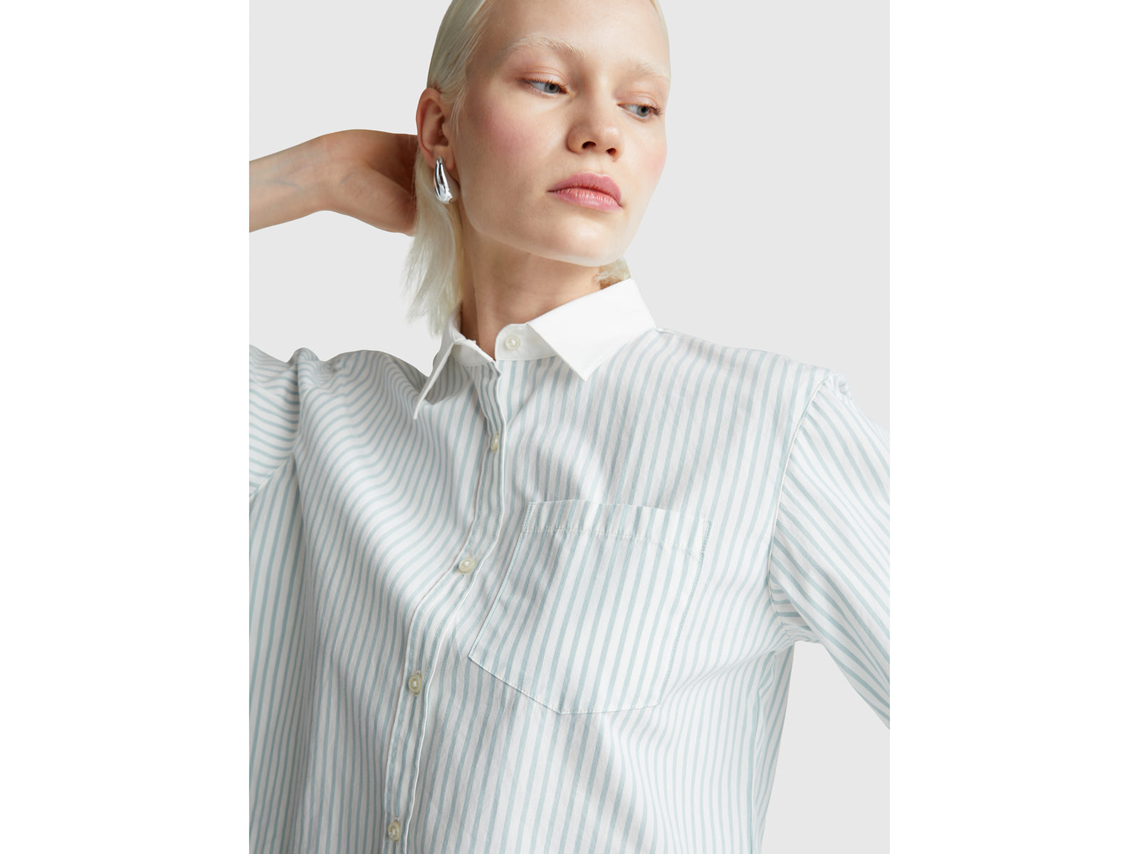 Striped shirt in pure cotton