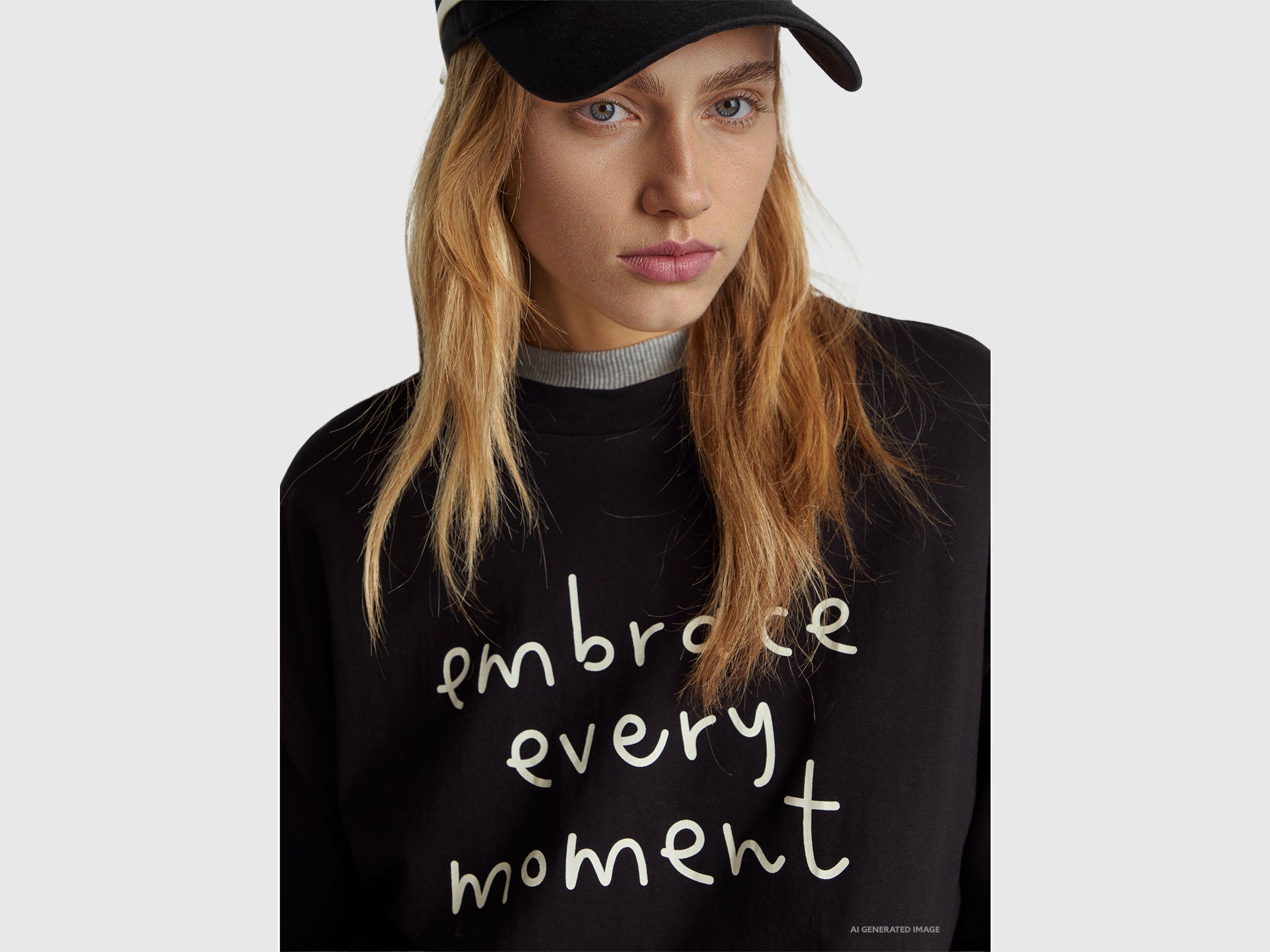 T-shirt com estampa slogan - ucb_image_FY