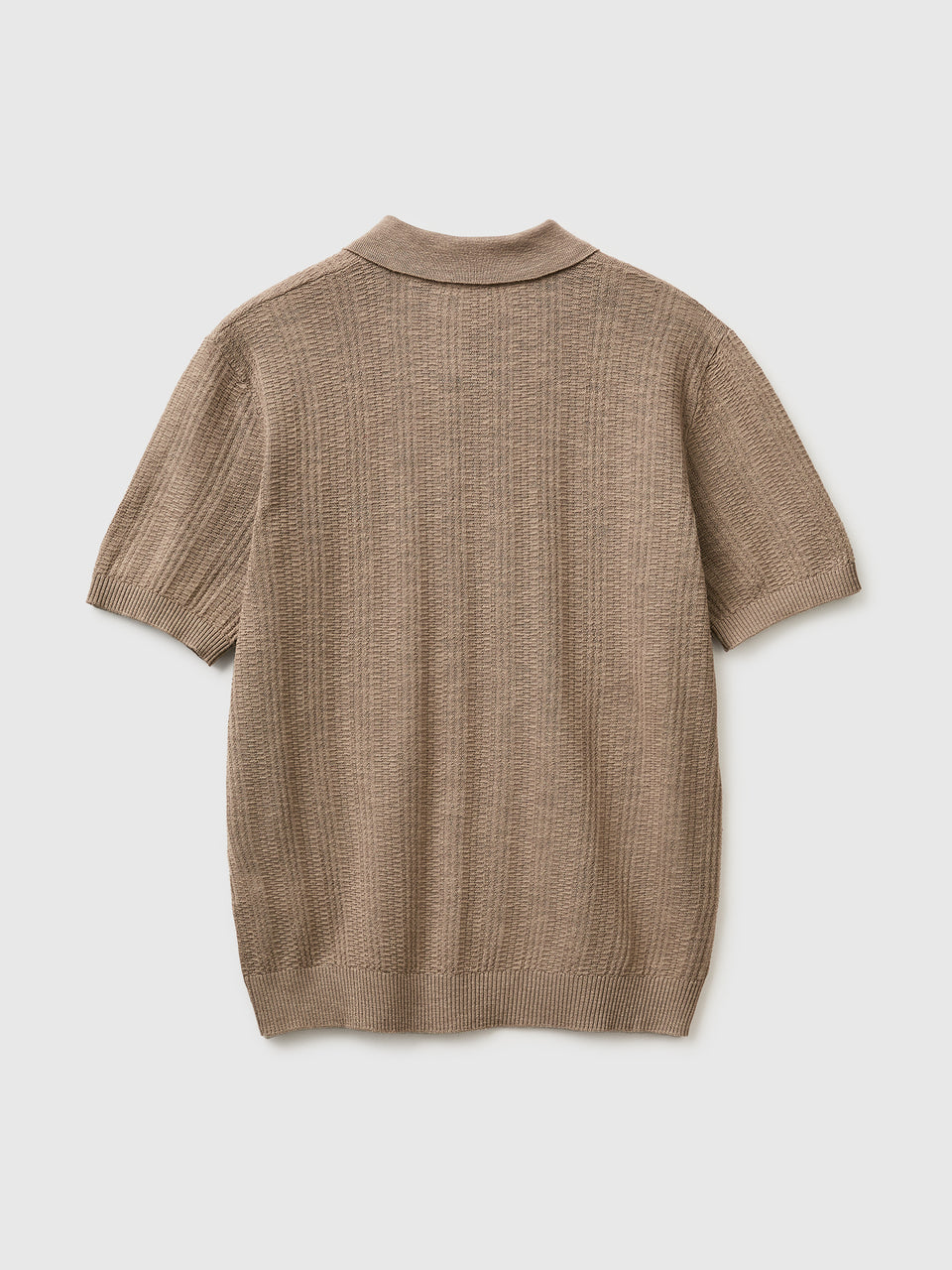 Textured linen blend polo shirt - ucb_image_BS