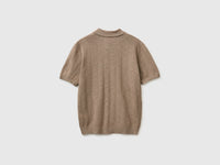 Textured linen blend polo shirt - ucb_image_BS