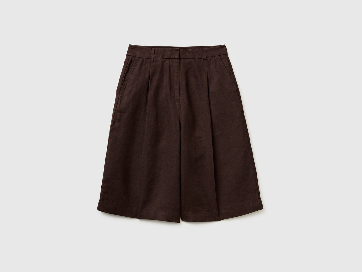 100% linen Bermuda shorts - ucb_image_FS