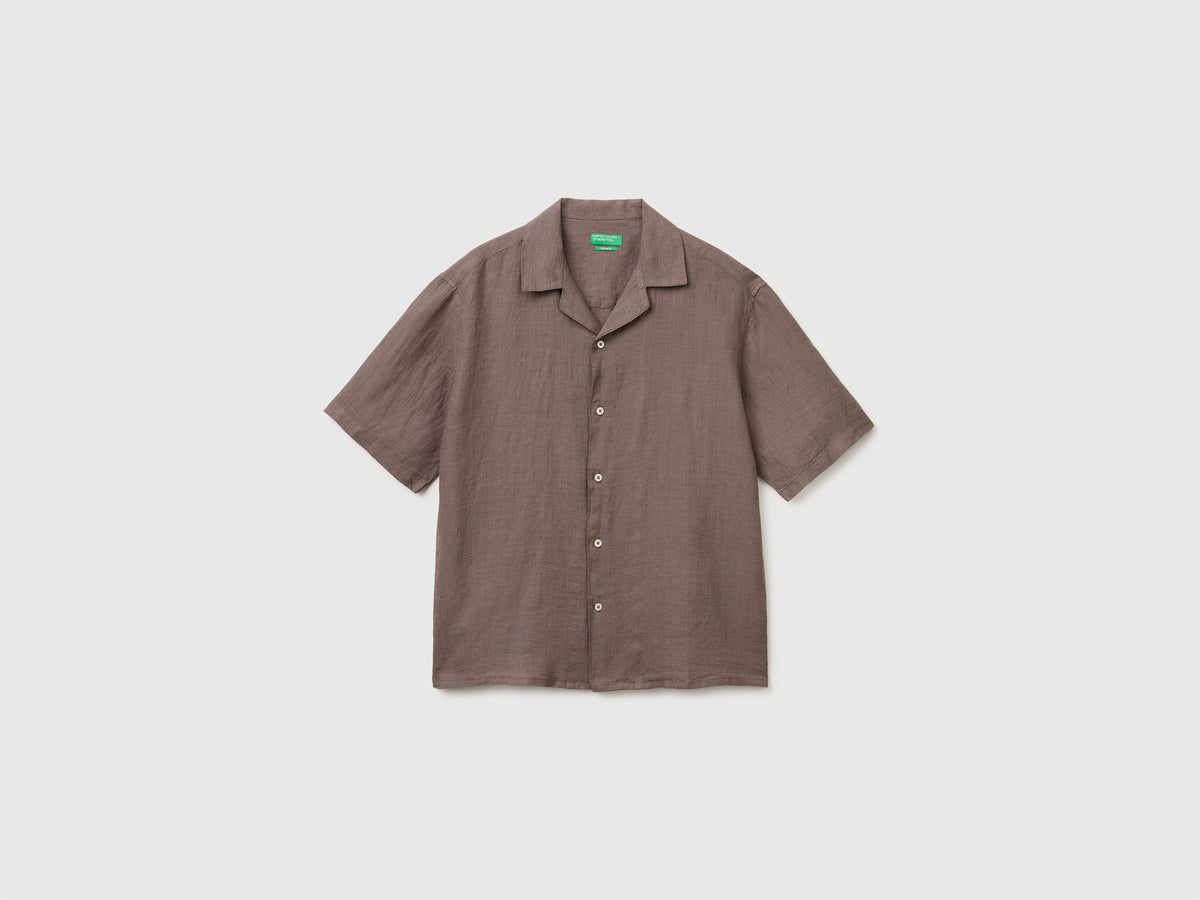 100% linen short-sleeved shirt - ucb_image_FS