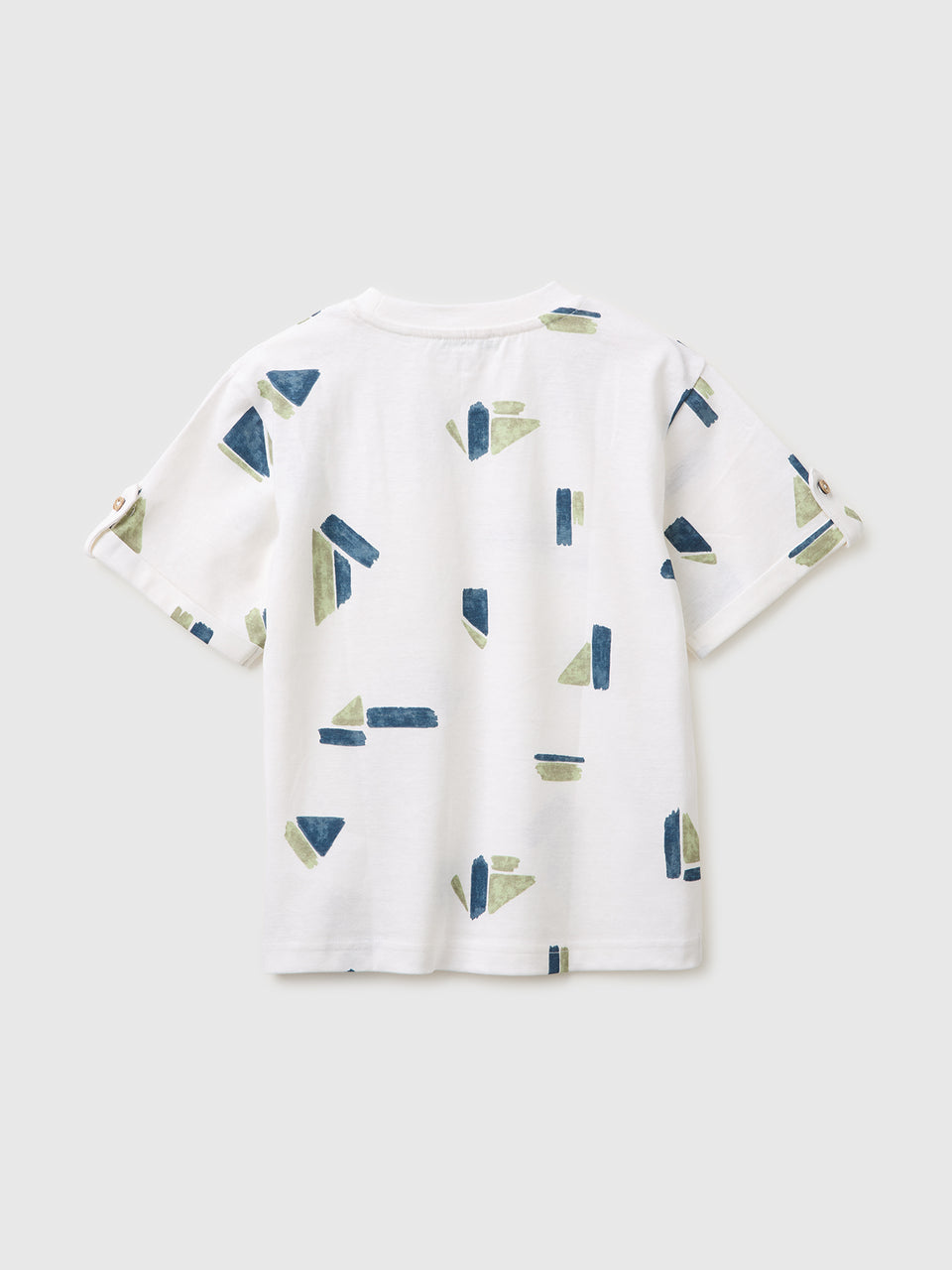 Printed linen blend T-shirt - ucb_image_BS