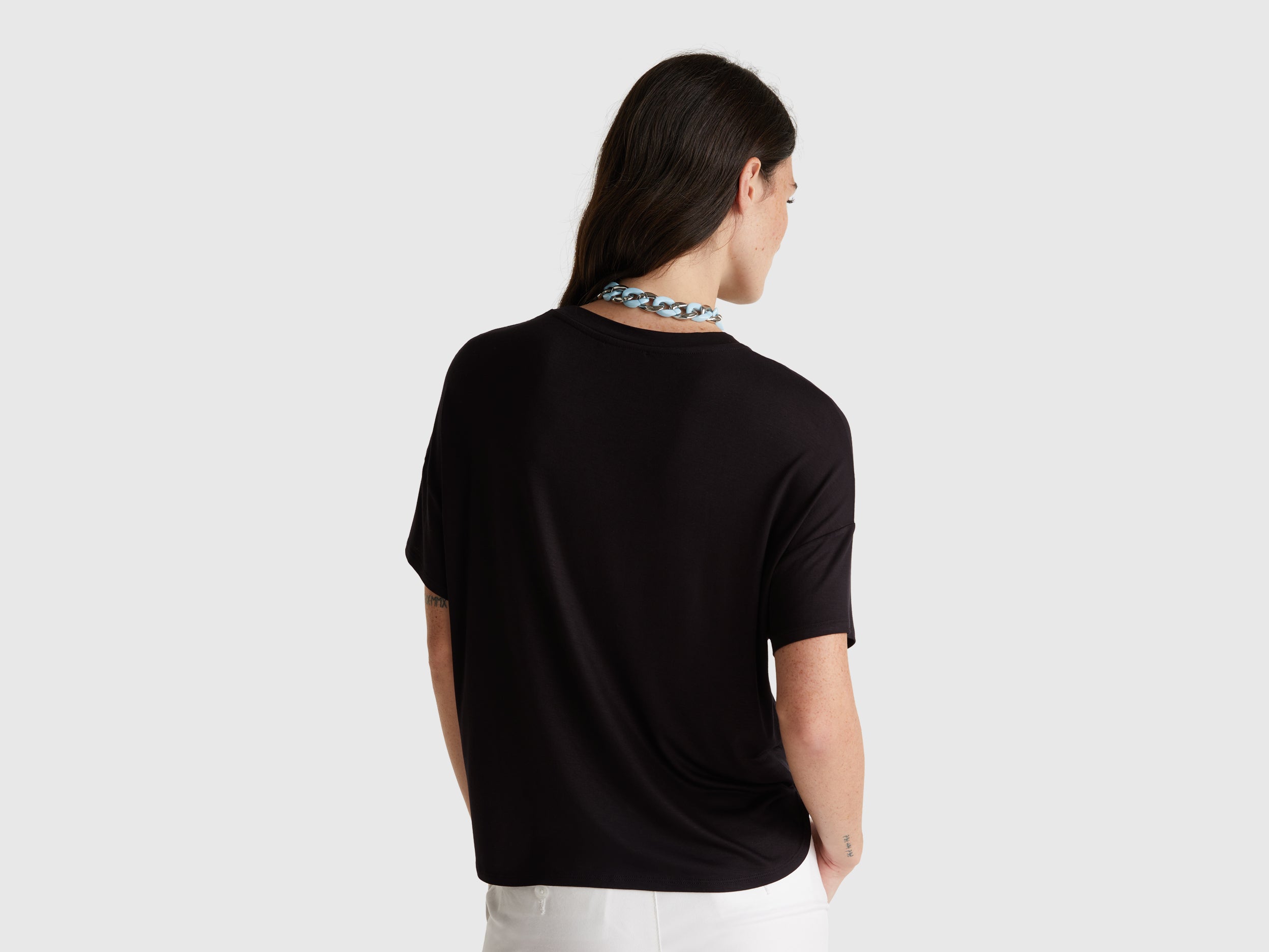 T-shirt slim fit em viscose stretch - ucb_image_B