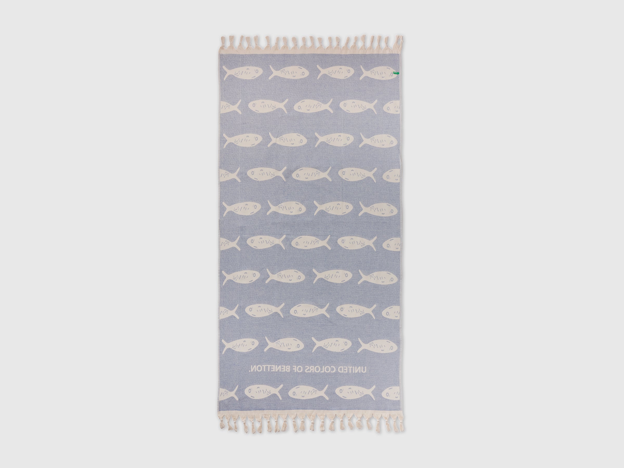 Toalha de praia jacquard com peixes azuis - ucb_image_BS