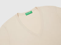 Camisola com decote em V em algodão puro - ucb_image_DS1