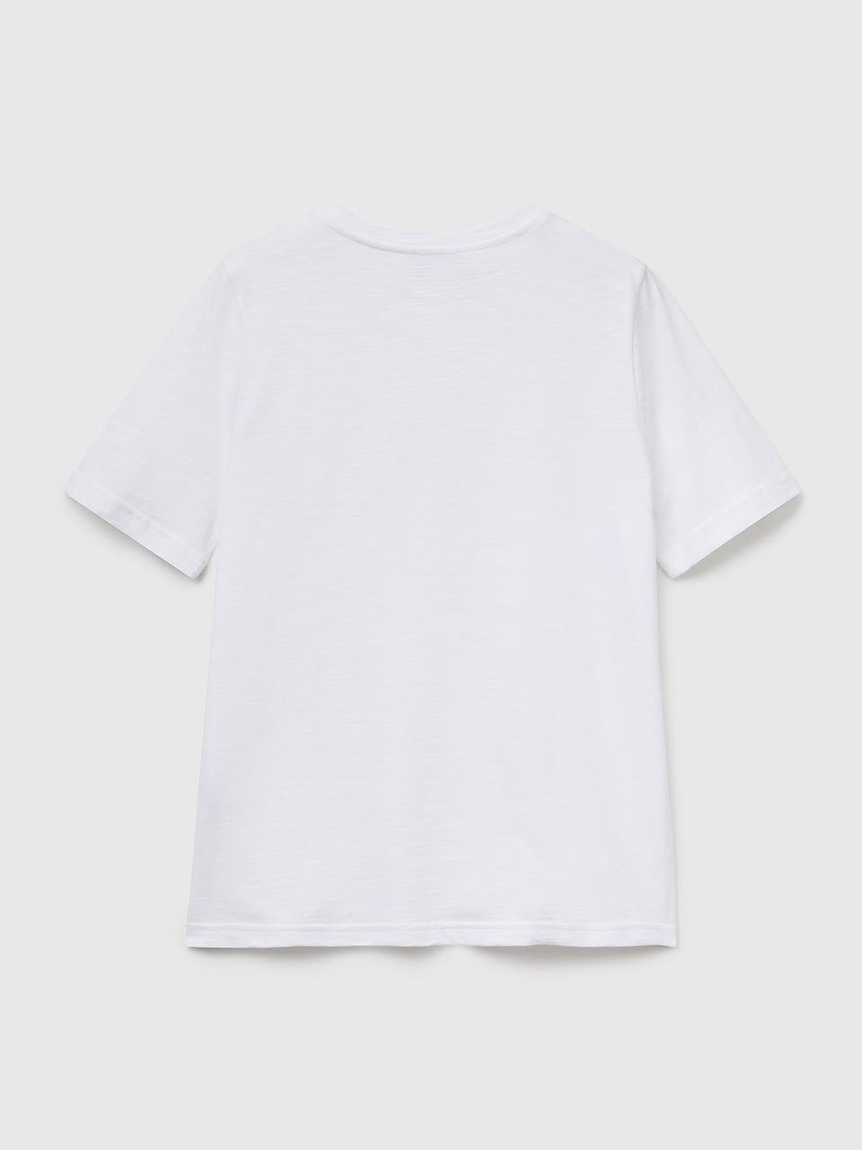 T-shirt de gola redonda em algodão flamé - ucb_image_BS