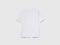 T-shirt de gola redonda em algodão flamé - ucb_image_BS