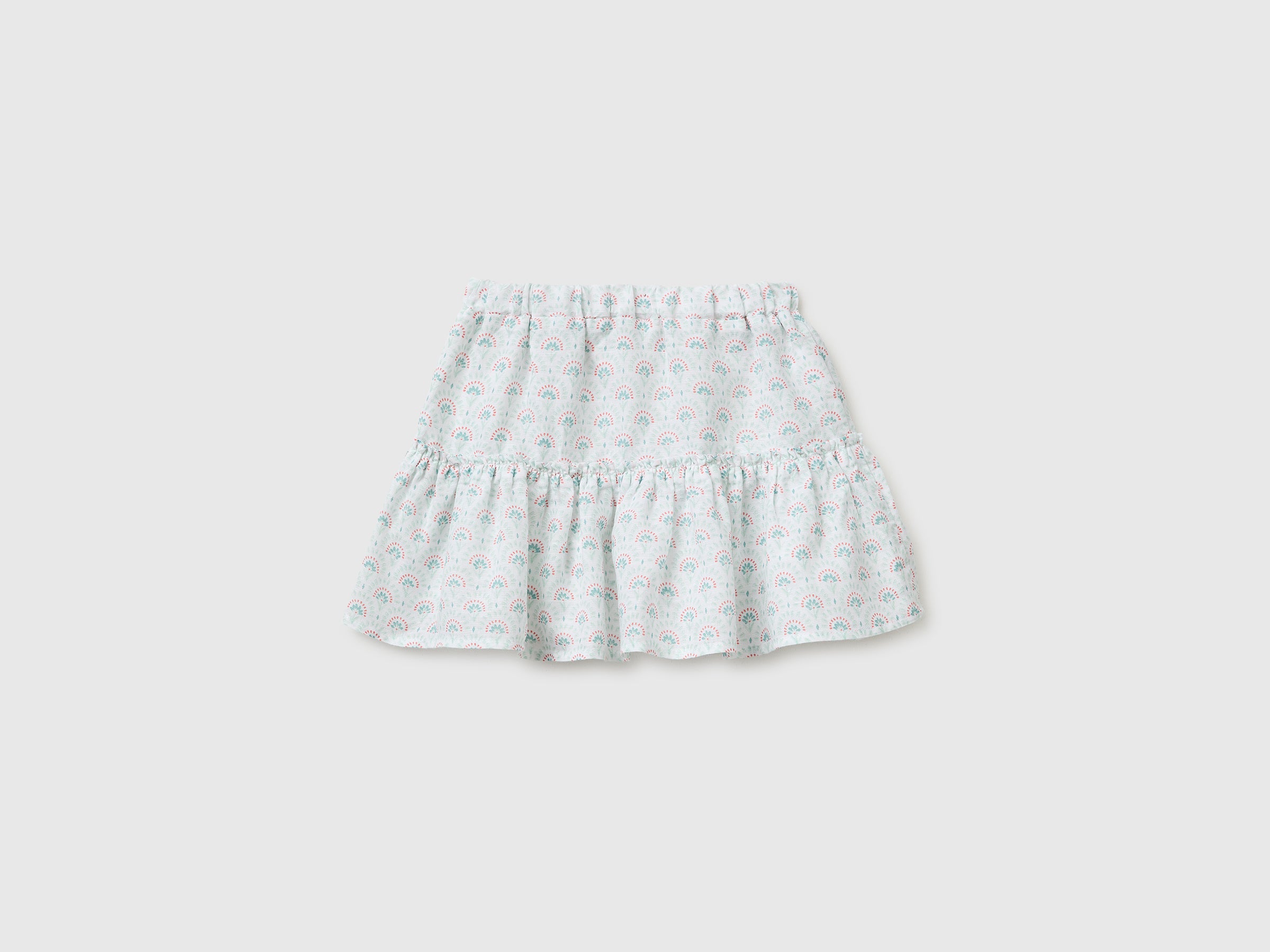 Floral skirt in linen blend - ucb_image_BS