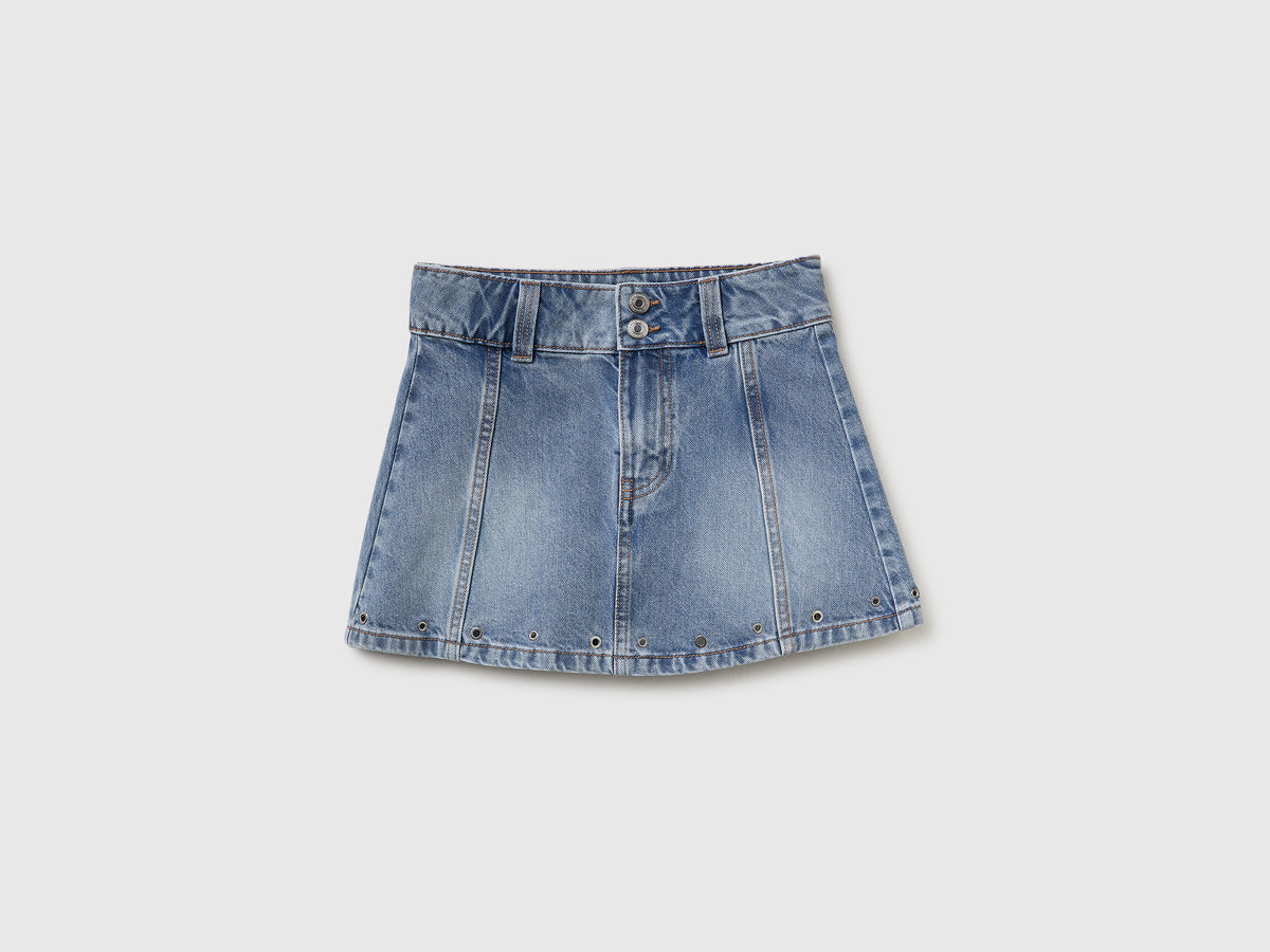 Eyelet denim skirt - ucb_image_FS