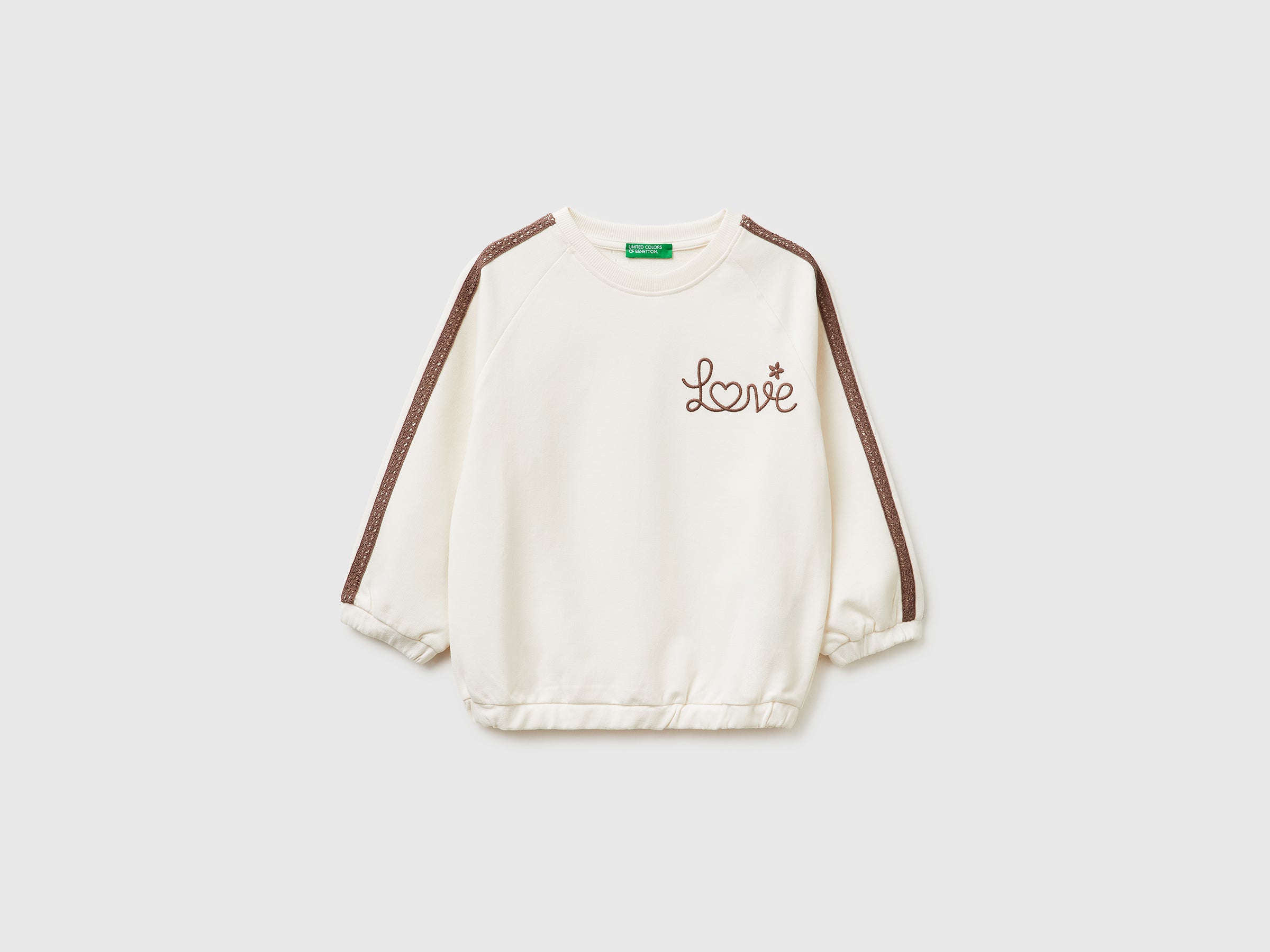 Sweatshirt with lace and embroidery - ucb_image_FS