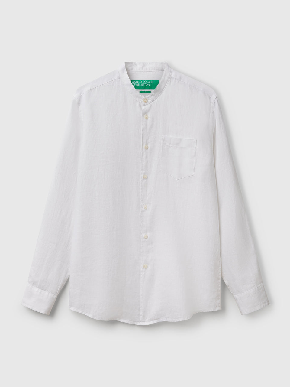Linen short with Mandarin collar - ucb_image_FS