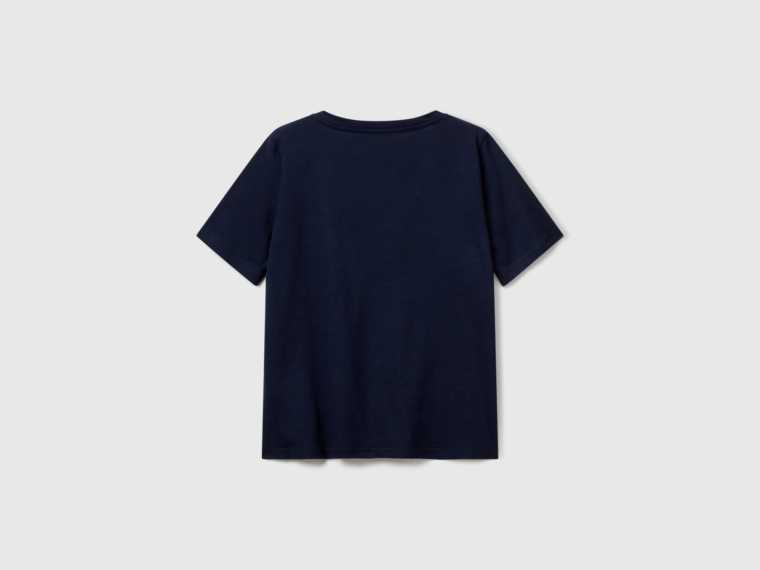 T-shirt decote em V em algodão flamé - ucb_image_BS