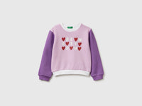 Sweatshirt with glitter logo print - ucb_image_FS
