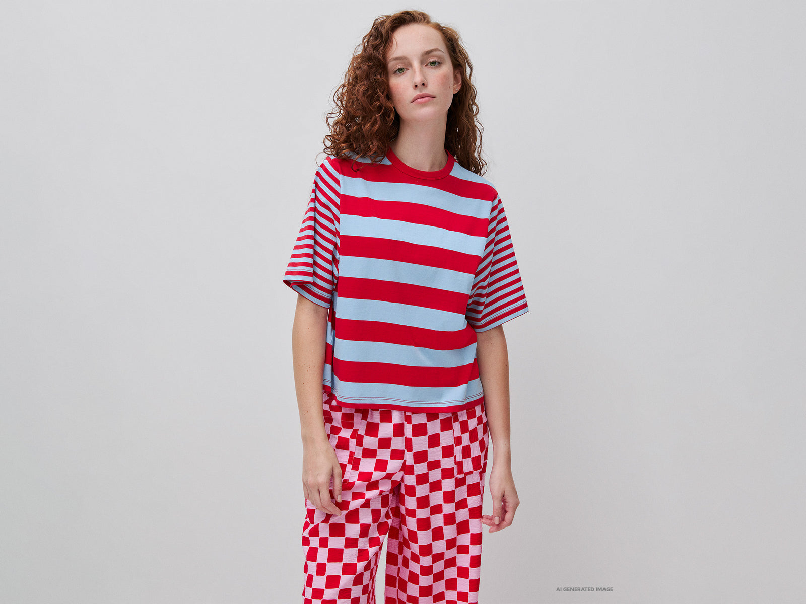Oversized striped T-shirt