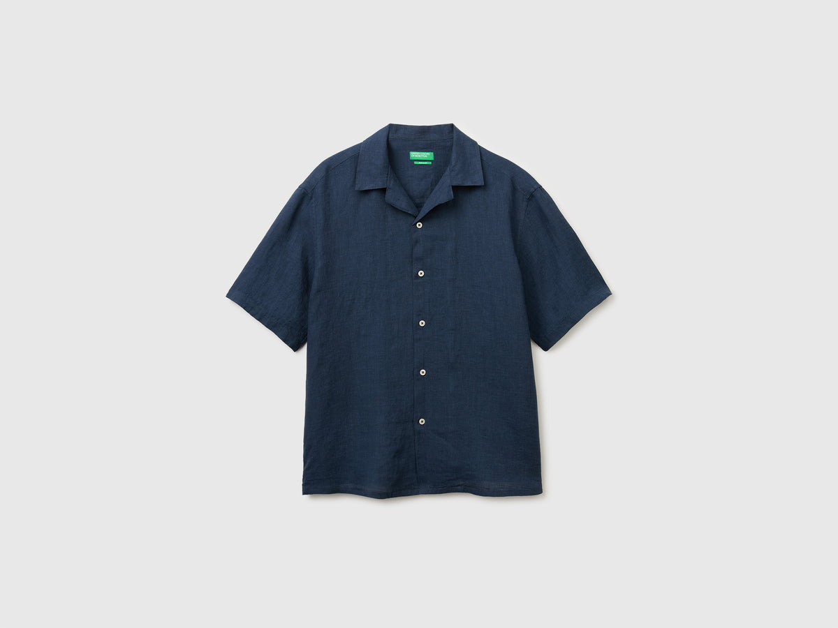 100% linen short-sleeved shirt - ucb_image_FS