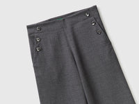 High-waisted trousers with buttons - ucb_image_DS1