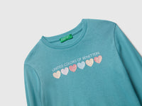 T-shirt com logótipo glitter em algodão - ucb_image_DS1