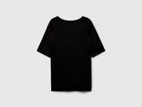 T-shirt decote em V em viscose stretch - ucb_image_BS