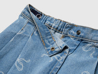 Bow print denim skirt - ucb_image_DS1